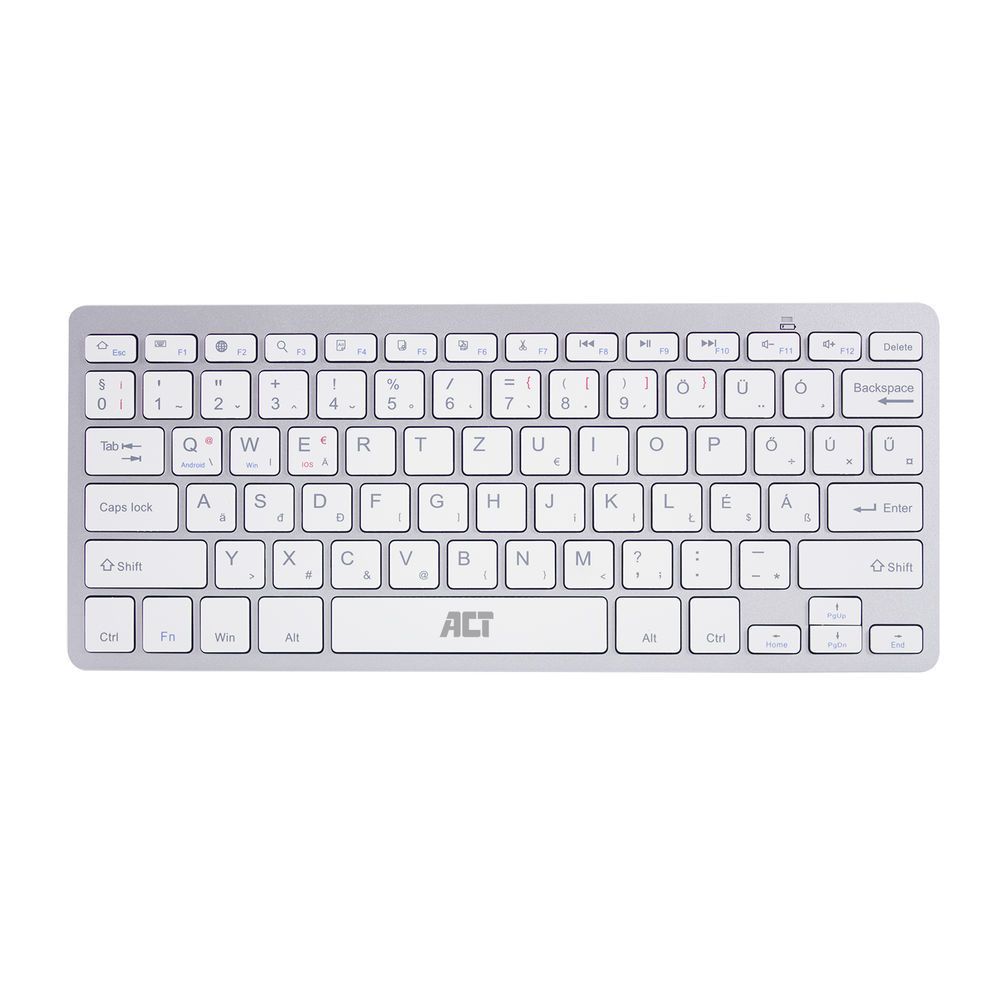 ACT AC5610 Portable Bluetooth Keyboard White HU ACT AC5610 Portable Bluetooth Keyboard White HU