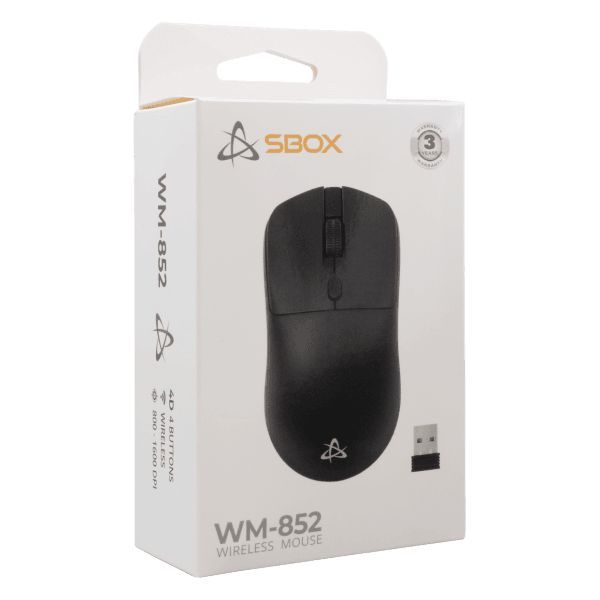 SBOX WM-852 Wireless Mouse Black