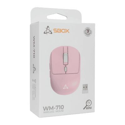 SBOX WM-710 Wireless Bluetooth Mouse Pink SBOX WM-710 Wireless Bluetooth Mouse Pink