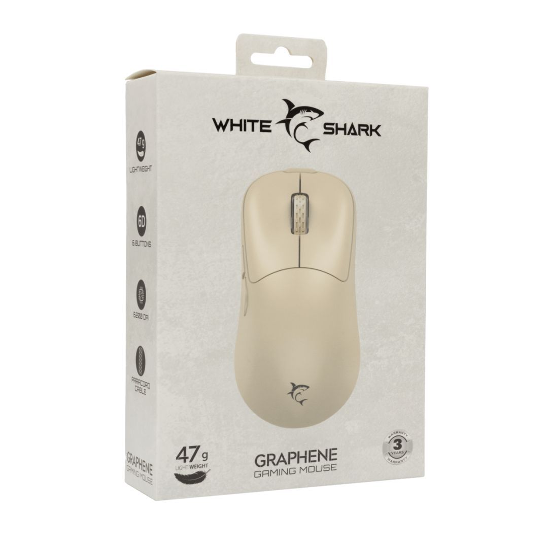 White Shark GM-5014BE Graphene Gaming mouse Beige White Shark GM-5014BE Graphene Gaming mouse Beige