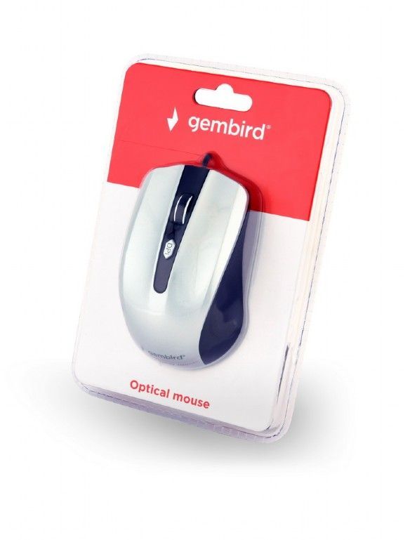 Gembird MUS-4B-01-BS Optical mouse Black/Silver Gembird MUS-4B-01-BS Optical mouse Black/Silver