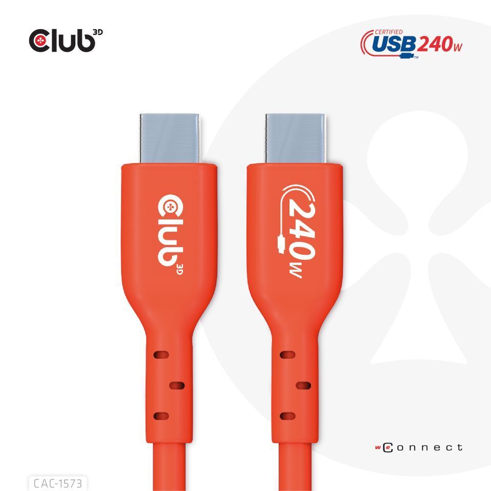 Club3D USB2 Type-C cable 2m Red Club3D USB2 Type-C cable 2m Red
