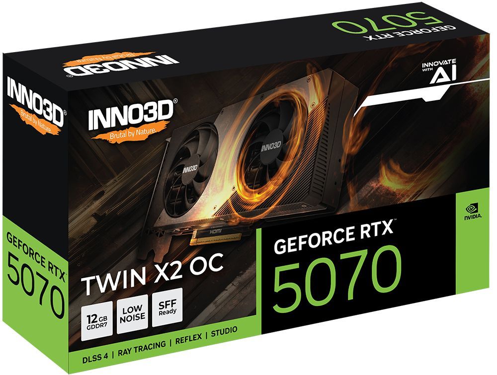 Inno3D GeForce RTX5070 12GB GDDR7 Twin X2 OC Inno3D GeForce RTX5070 12GB GDDR7 Twin X2 OC
