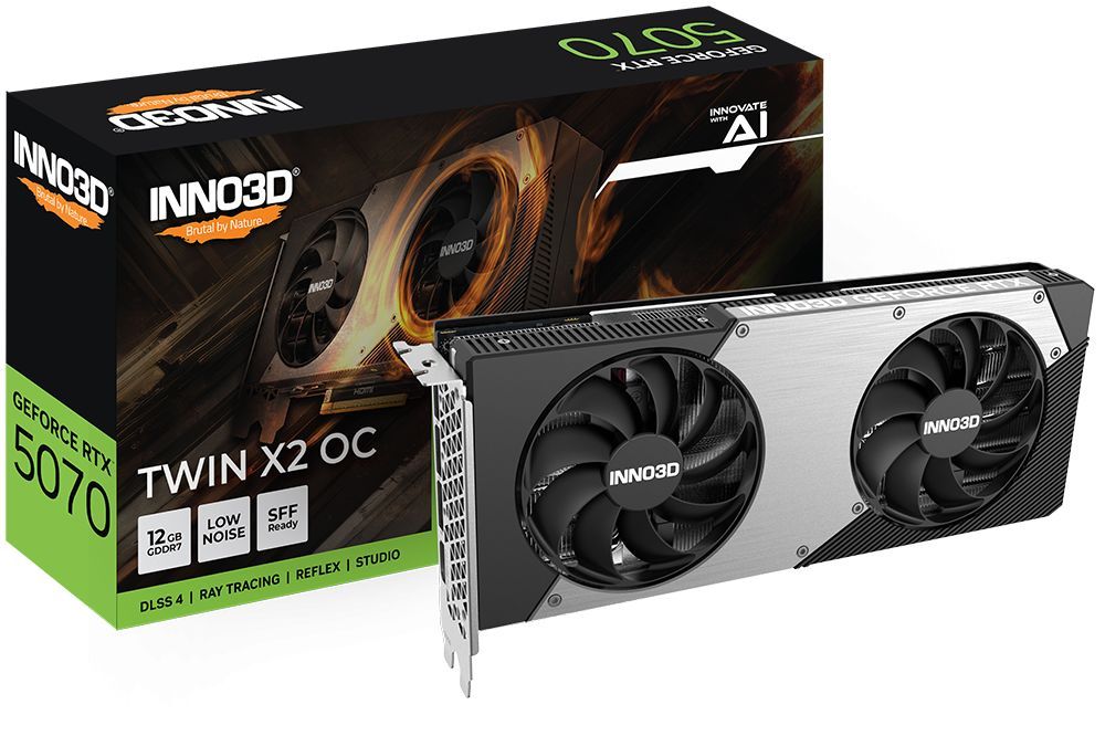 Inno3D GeForce RTX5070 12GB GDDR7 Twin X2 OC Inno3D GeForce RTX5070 12GB GDDR7 Twin X2 OC