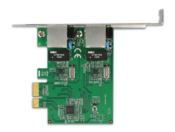 DeLock PCI Express x1 Card 2x RJ45 Gigabit LAN RTL8111 DeLock PCI Express x1 Card 2x RJ45 Gigabit LAN RTL8111
