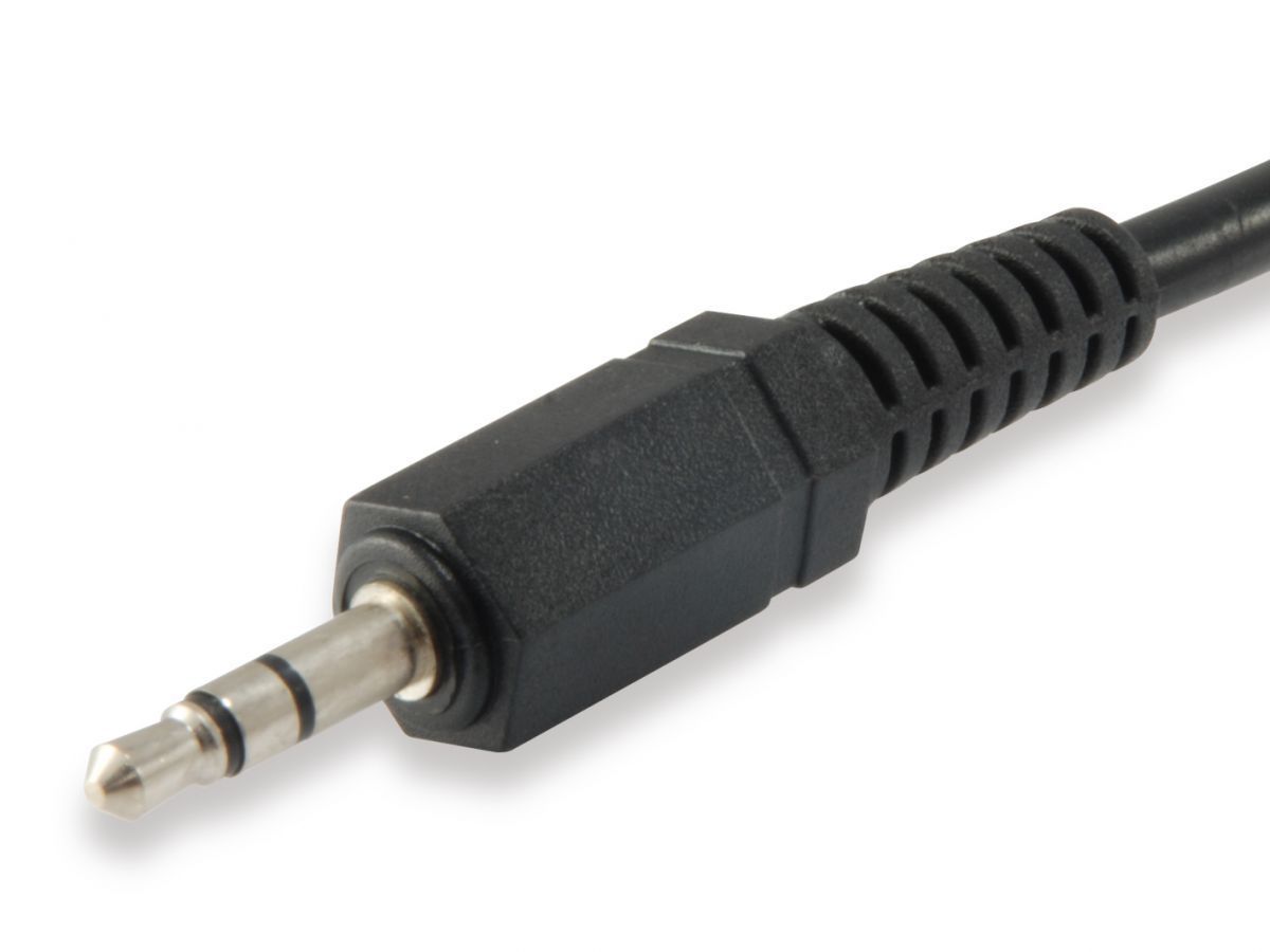 EQuip 3.5mm Male to Male Stereo Audio cable 2,5m Black EQuip 3.5mm Male to Male Stereo Audio cable 2,5m Black