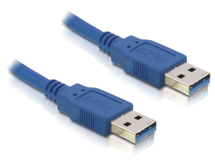 DeLock USB3.0-A (apa/apa) kábel 1m Blue DeLock USB3.0-A (apa/apa) kábel 1m Blue