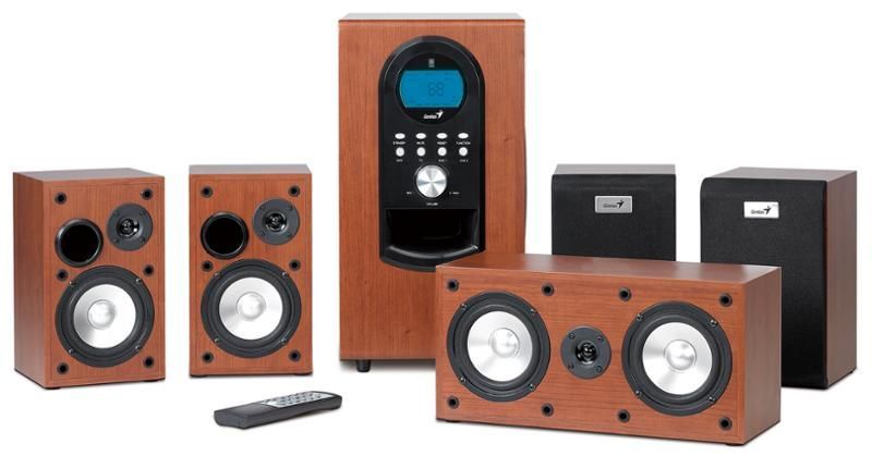 Genius SW-HF5.1 6000 II 5.1 hangszóró Dark Cherry Genius SW-HF5.1 6000 II 5.1 hangszóró Dark Cherry