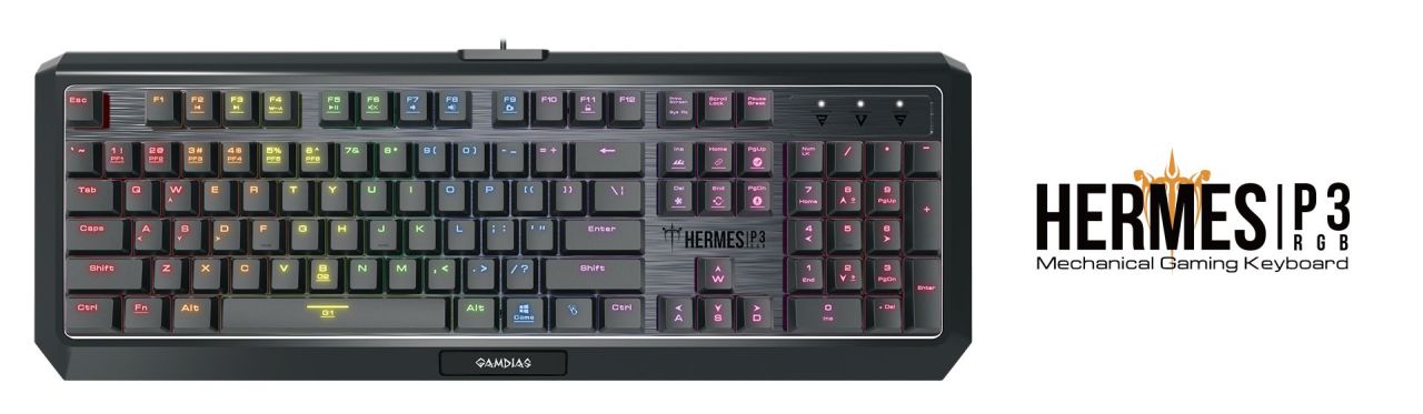 Gamdias Hermes P3 Mechanical Gaming Keyboard Black UK Gamdias Hermes P3 Mechanical Gaming Keyboard Black UK