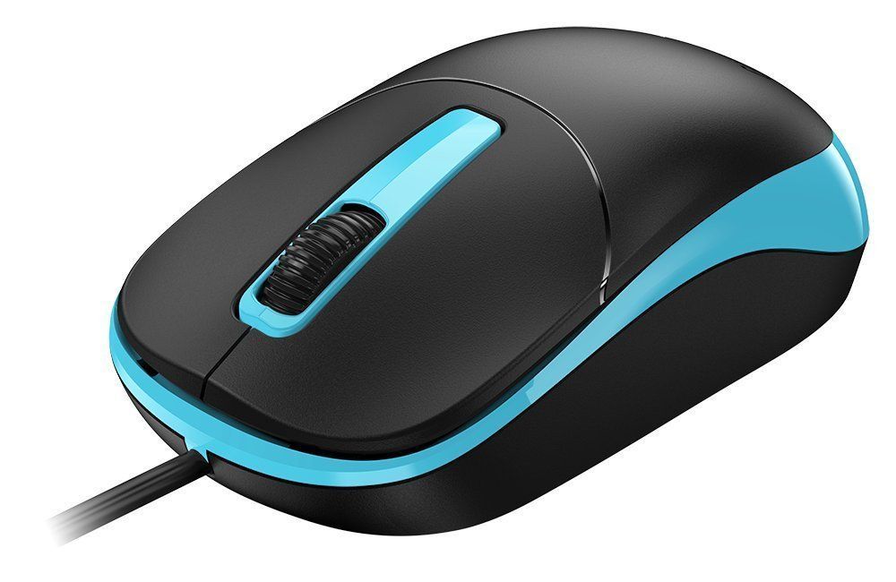 Genius DX-123 Wired Mouse Black/Blue Genius DX-123 Wired Mouse Black/Blue