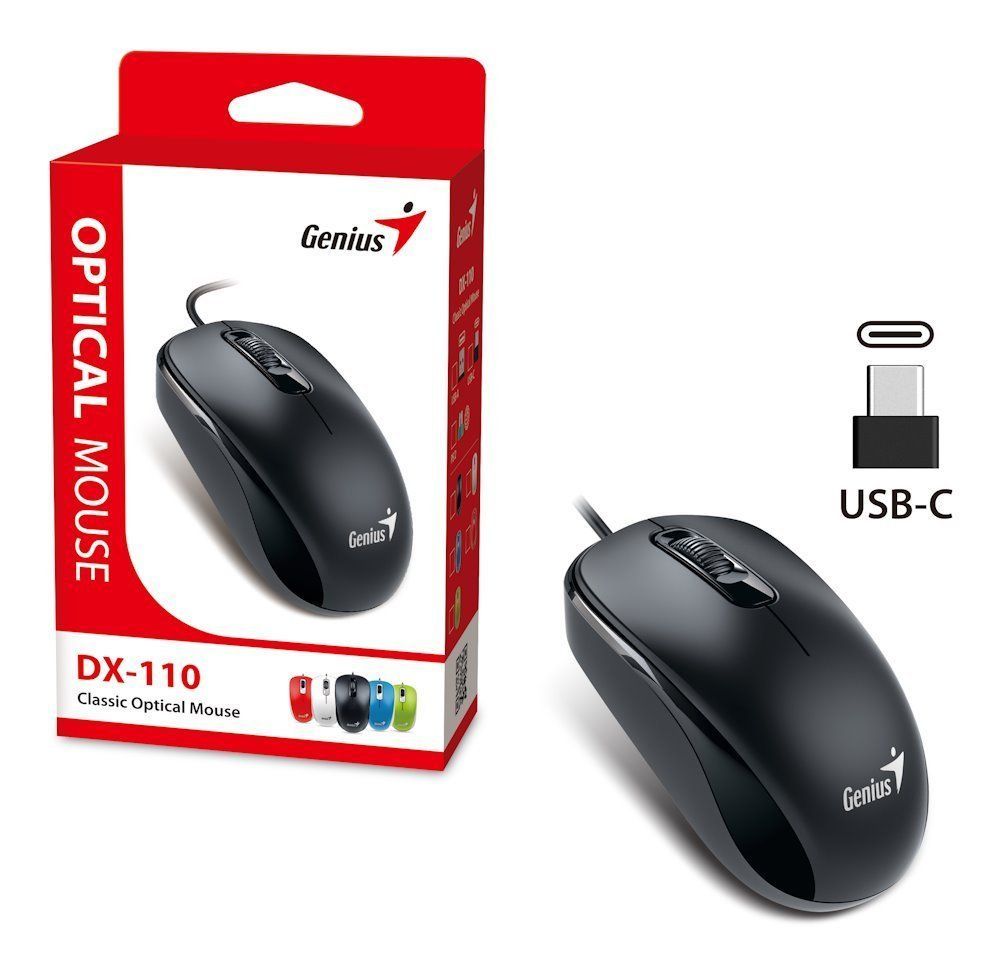 Genius DX-110 Mouse Black Type-C Genius DX-110 Mouse Black Type-C