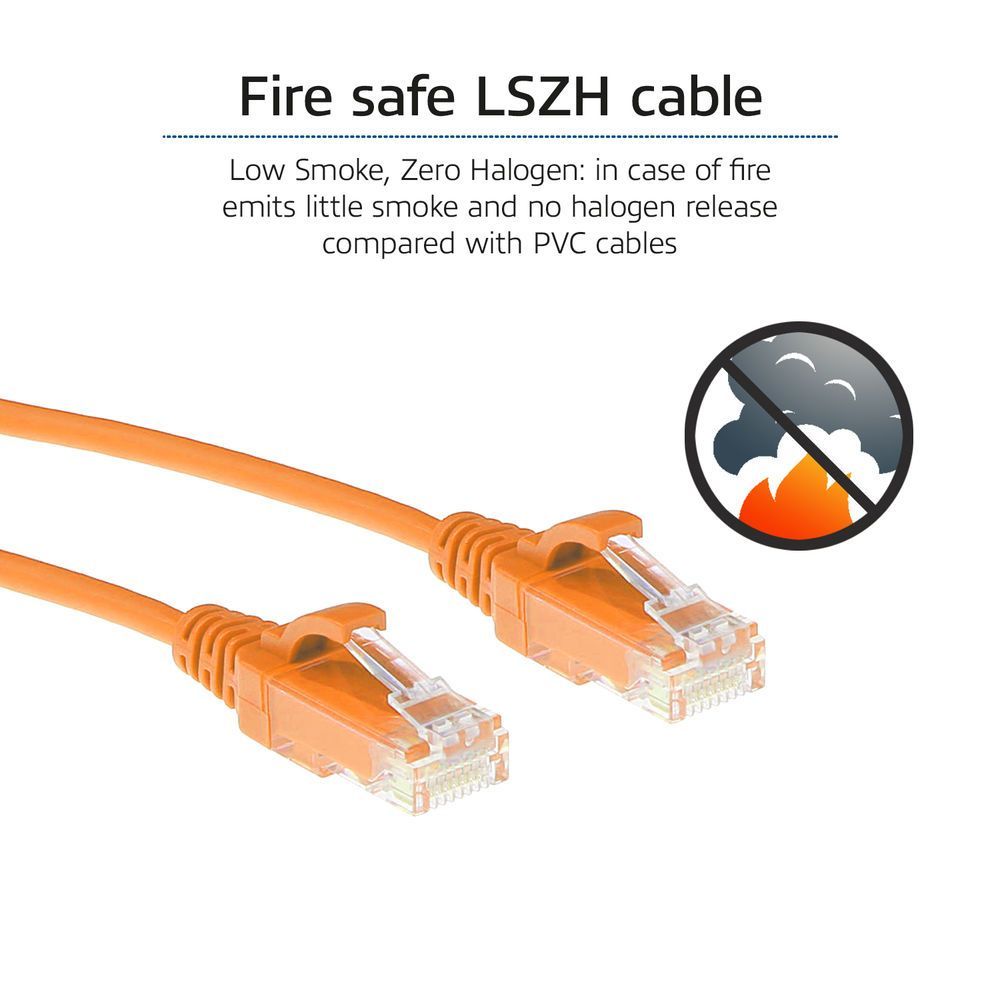 ACT CAT6 U-UTP Patch Cable 5m Orange ACT CAT6 U-UTP Patch Cable 5m Orange