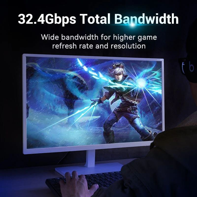 Vention Displayport/M to Displayport/M cable 1,5m Black Vention Displayport/M to Displayport/M cable 1,5m Black