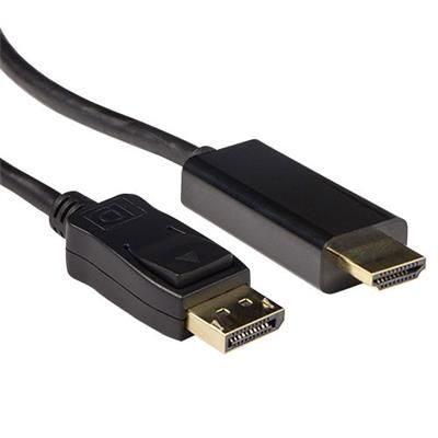 ACT Conversion DisplayPort male to HDMI-A male cable 5m Black ACT Conversion DisplayPort male to HDMI-A male cable 5m Black