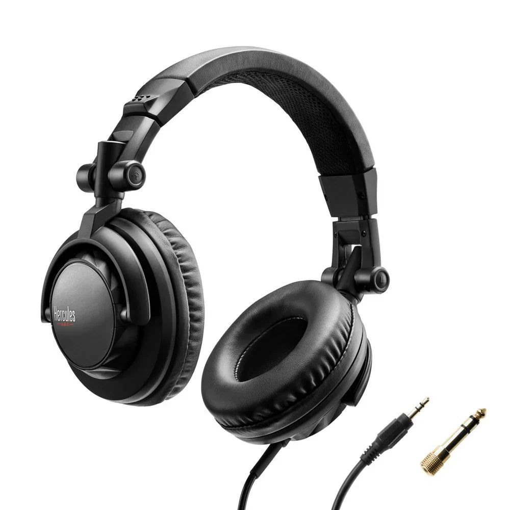 Hercules DJ Headphones HDP DJ45 Headphones Black Hercules DJ Headphones HDP DJ45 Headphones Black