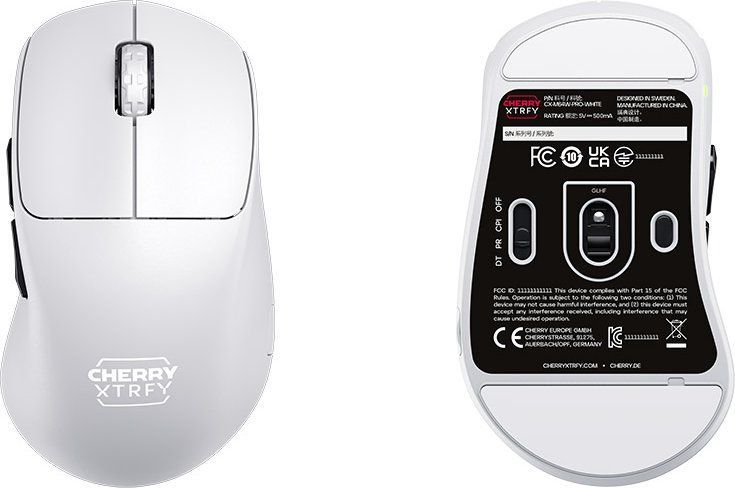 Cherry XTRFY M64 PRO 8K Wireless Mouse White Cherry XTRFY M64 PRO 8K Wireless Mouse White