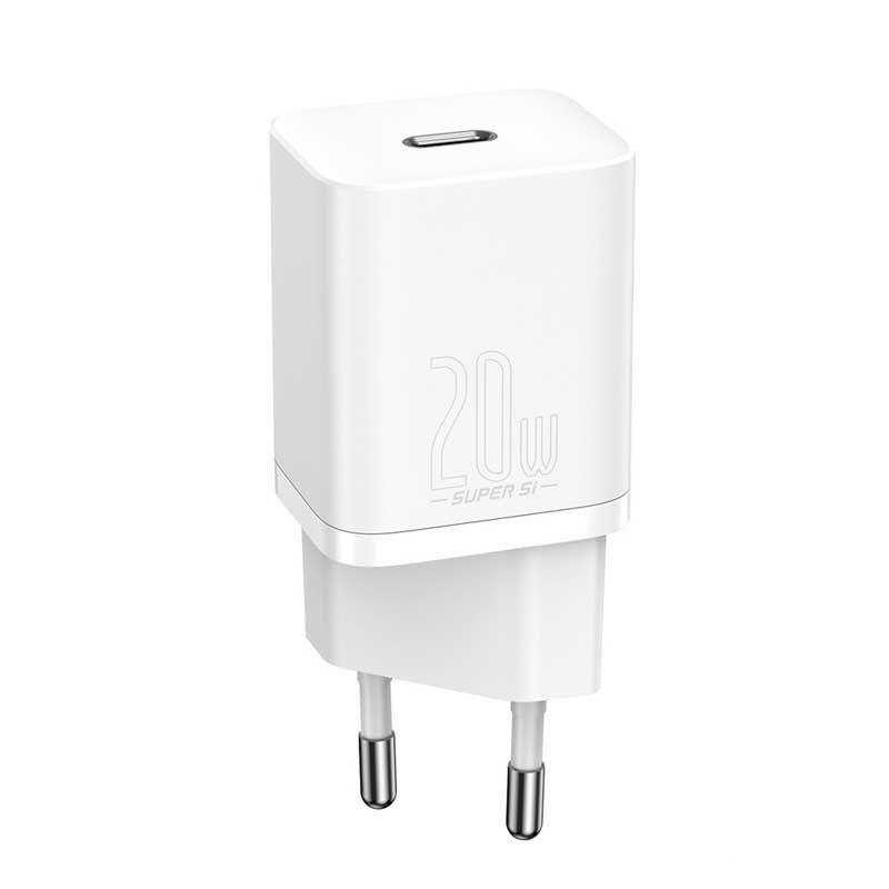 Baseus Super Si USB-C 20W Quick Charger White Baseus Super Si USB-C 20W Quick Charger White