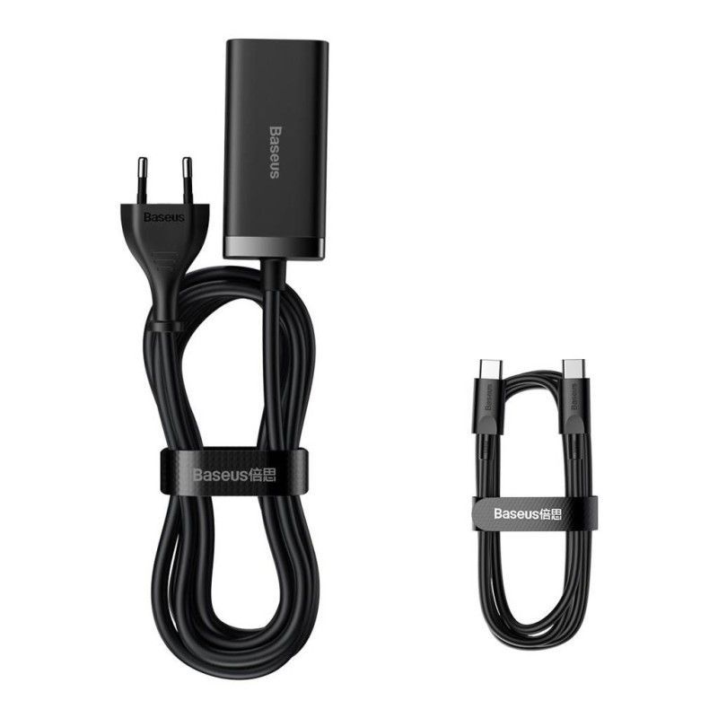 Baseus GAN3 Pro 2xUSB-C/2xUSB-A 100W Universal Fast Charger Black Baseus GAN3 Pro 2xUSB-C/2xUSB-A 100W Universal Fast Charger Black
