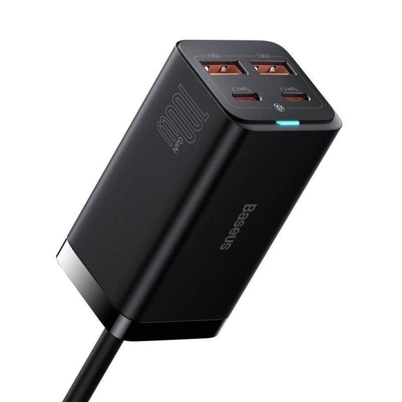 Baseus GAN3 Pro 2xUSB-C/2xUSB-A 100W Universal Fast Charger Black Baseus GAN3 Pro 2xUSB-C/2xUSB-A 100W Universal Fast Charger Black