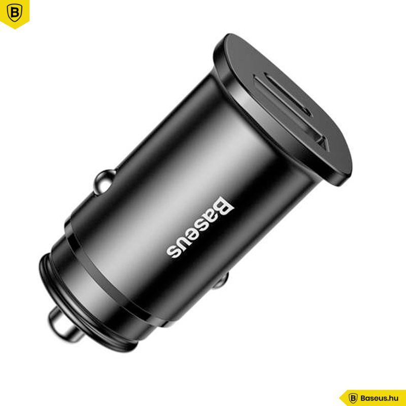 Baseus Square Car Charger Black Baseus Square Car Charger Black