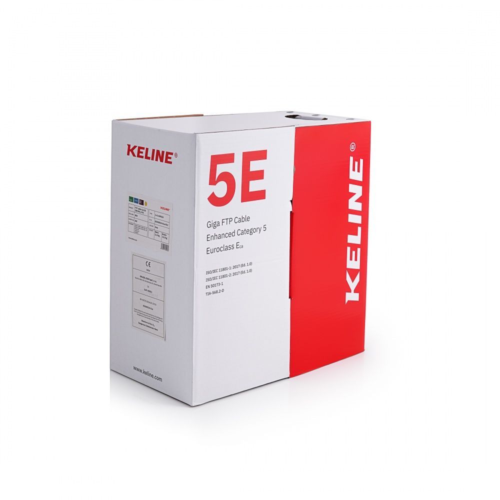 Keline CAT5e F-UTP Installation Cable 305m Grey Keline CAT5e F-UTP Installation Cable 305m Grey