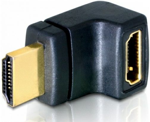 DeLock Adapter HDMI male > HDMI female 90° up DeLock Adapter HDMI male > HDMI female 90° up