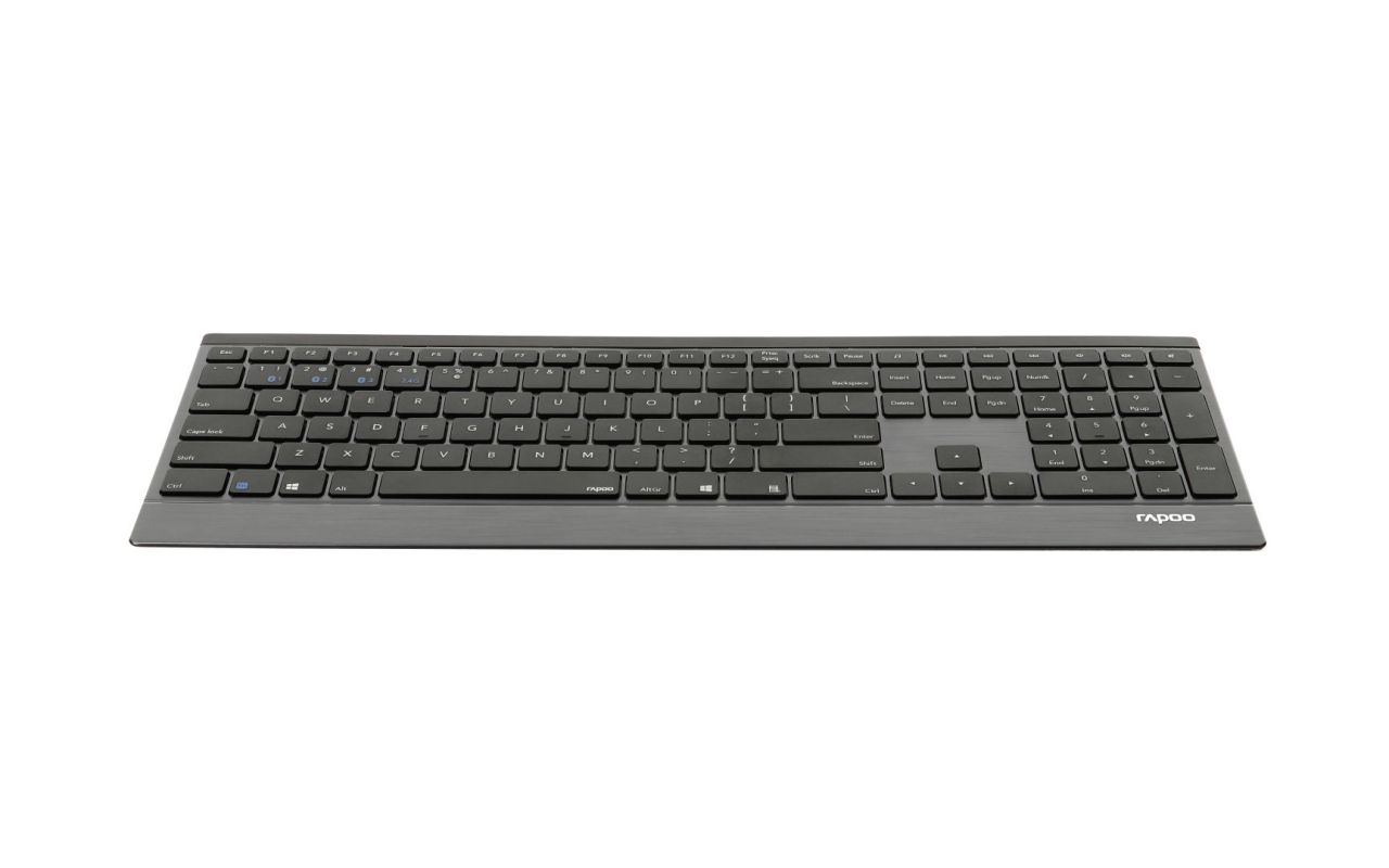 Rapoo E9500M Multi-mode Wireless Ultra-slim Keyboard Black HU Rapoo E9500M Multi-mode Wireless Ultra-slim Keyboard Black HU
