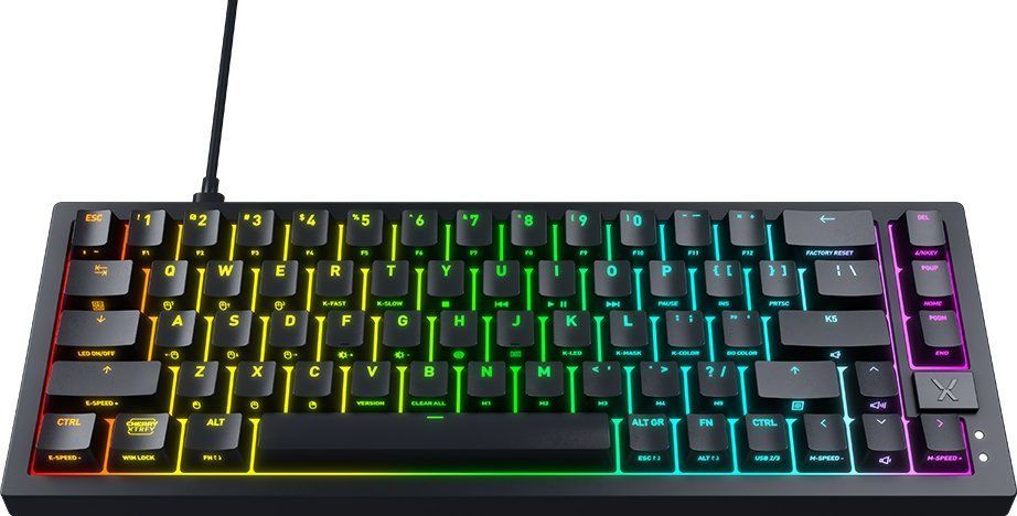 Cherry XTRFY K5V2 Compact Mechanical Gaming RGB Keyboard Black US Cherry XTRFY K5V2 Compact Mechanical Gaming RGB Keyboard Black US