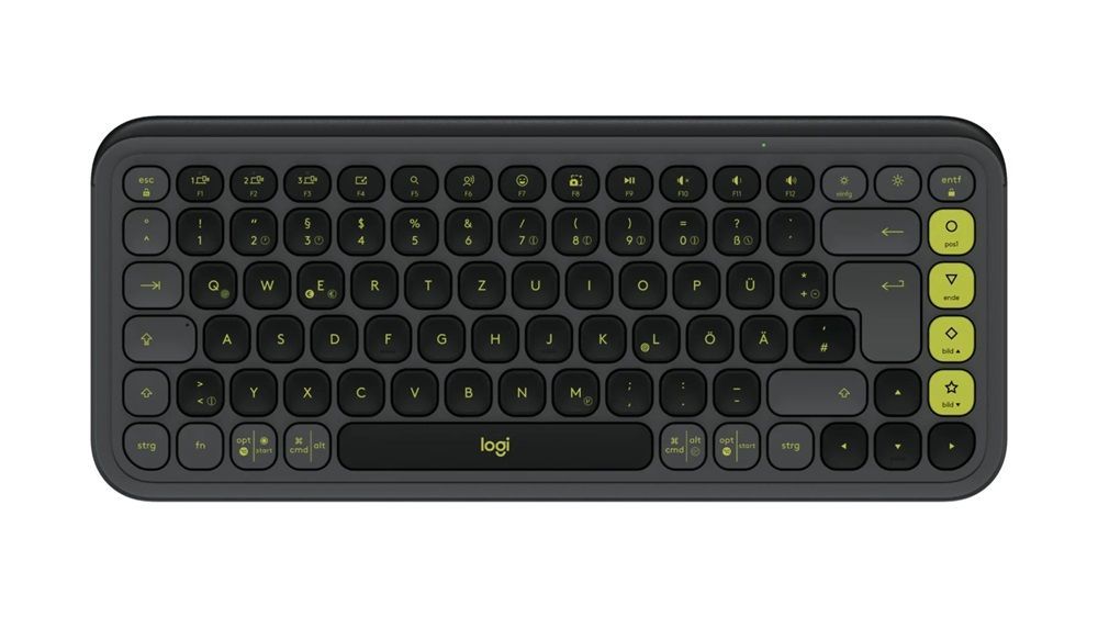 Logitech Pop Icon Wireless Keyboard Graphite/Green US Logitech Pop Icon Wireless Keyboard Graphite/Green US