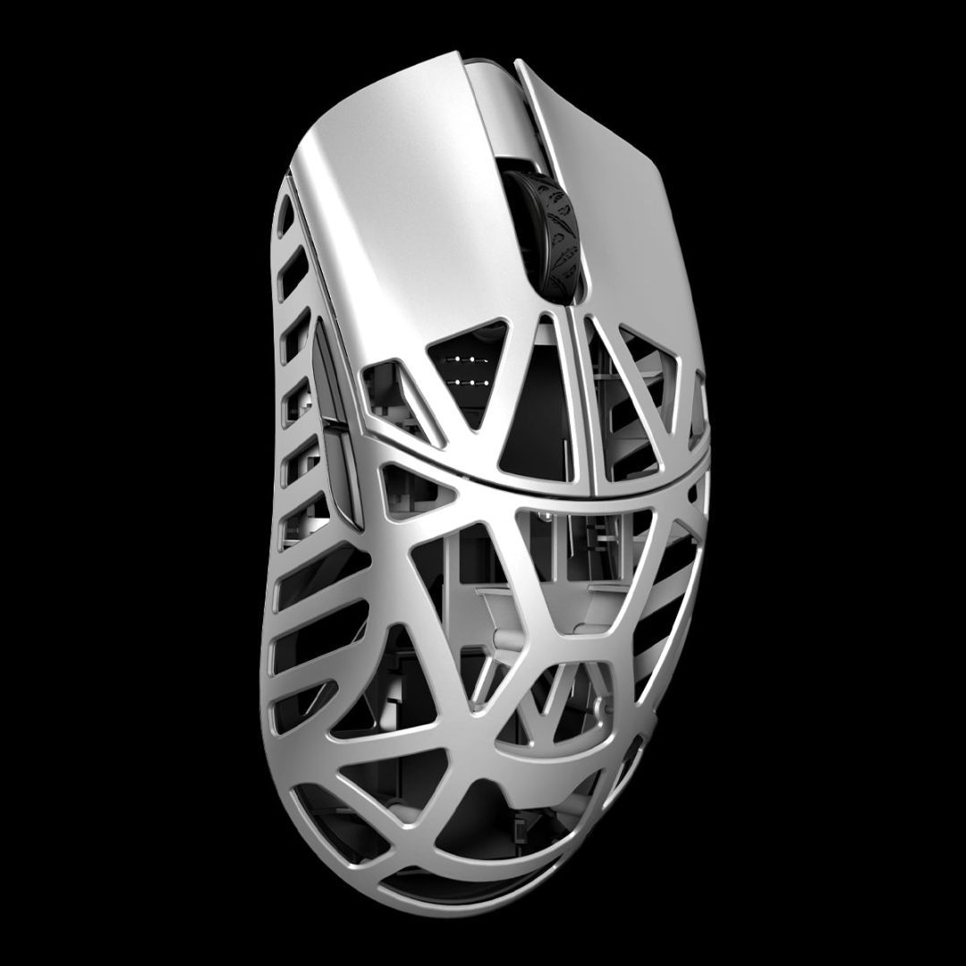 WLMouse Beast X Max Wireless Mouse Metalic Silver WLMouse Beast X Max Wireless Mouse Metalic Silver