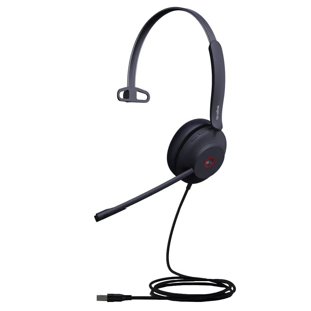 Yealink UH37 Mono UC USB-A/C Headset Black Yealink UH37 Mono UC USB-A/C Headset Black