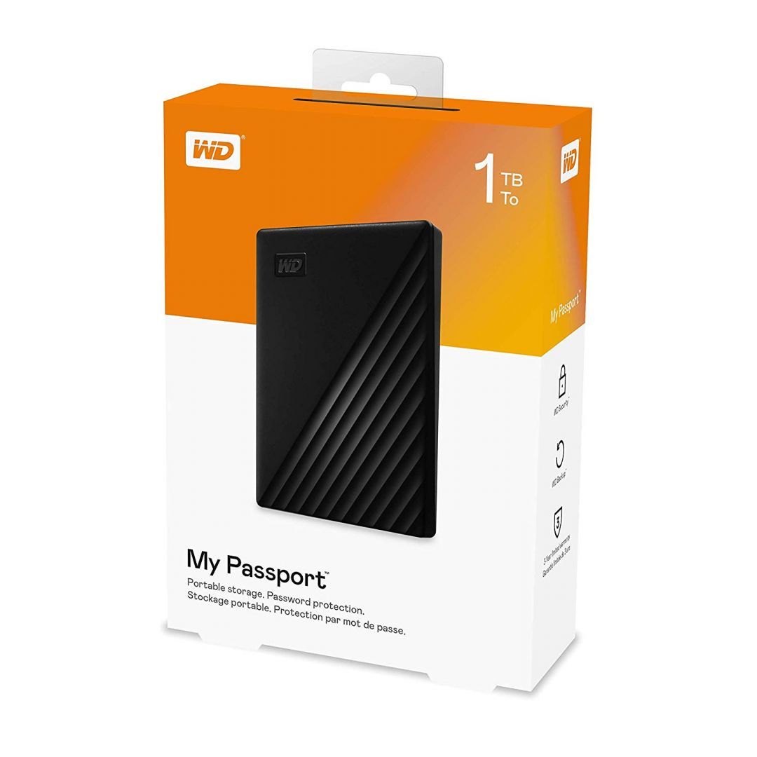 Western Digital 1TB 2,5" USB3.2 My Passport Black Western Digital 1TB 2,5" USB3.2 My Passport Black