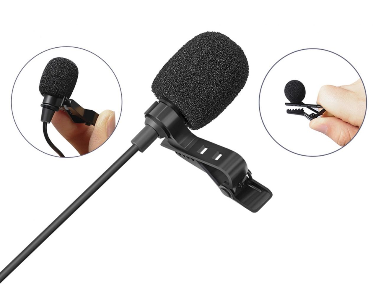Sandberg Streamer USB Clip Microphone Black Sandberg Streamer USB Clip Microphone Black