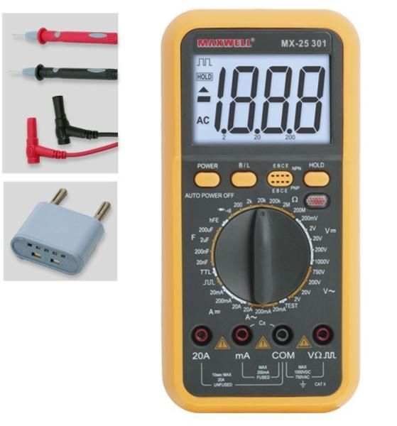 Maxwell Digitális multiméter (TRUE RMS) 25302 Maxwell Digitális multiméter (TRUE RMS) 25302