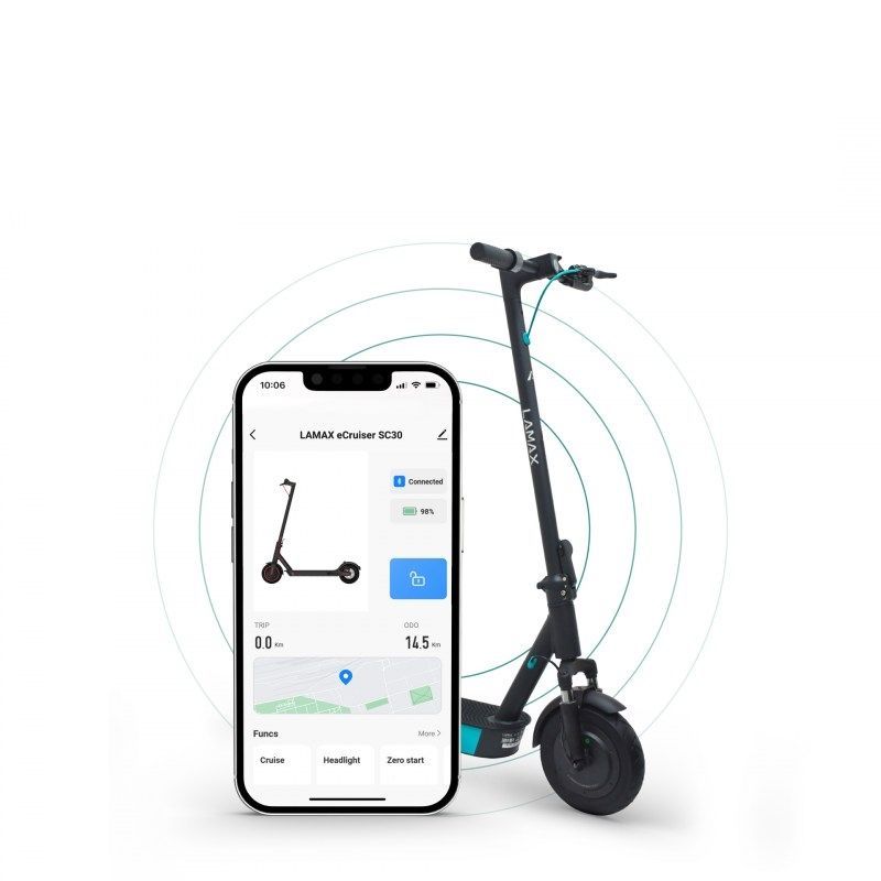 Lamax eCruiser SC30 Elektromos Roller Black Lamax eCruiser SC30 Elektromos Roller Black