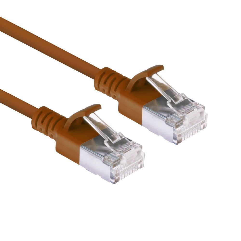 ACT CAT6A U-UTP Patch Cable 0,15m Brown ACT CAT6A U-UTP Patch Cable 0,15m Brown