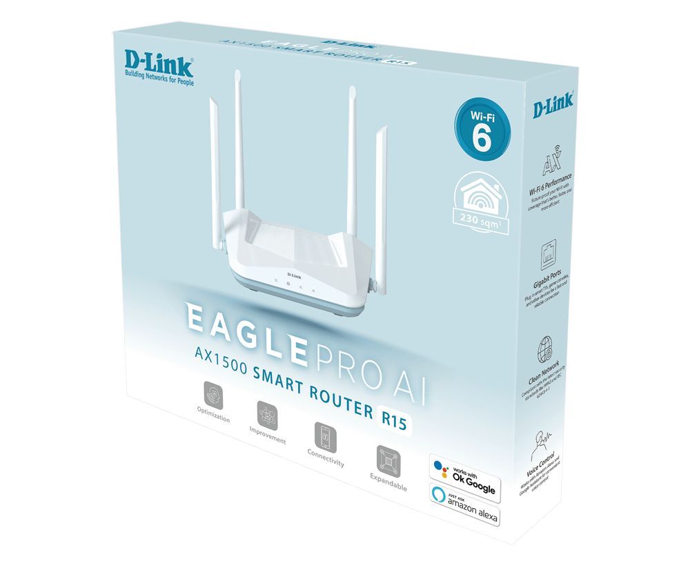 D-Link R15 AX1500 Smart Router D-Link R15 AX1500 Smart Router