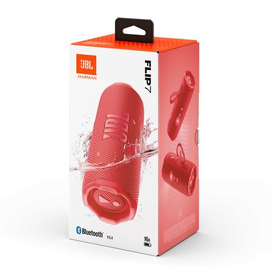 JBL Flip 7 Portable Waterproof Bluetooth Speaker Red JBL Flip 7 Portable Waterproof Bluetooth Speaker Red