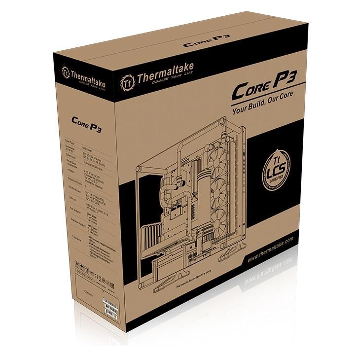 Thermaltake Core P3 Tempered Glass Black Thermaltake Core P3 Tempered Glass Black