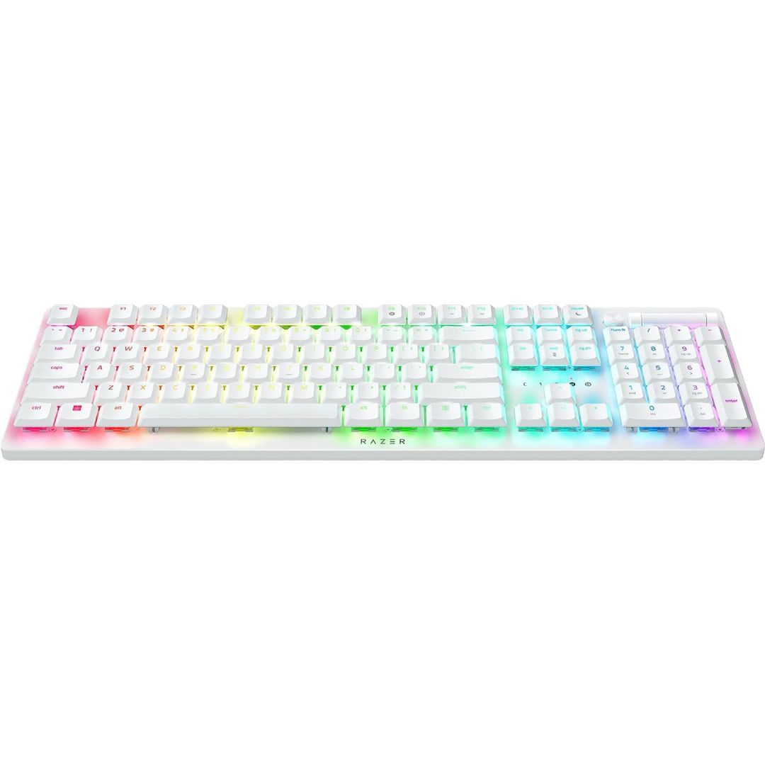 Razer DeathStalker V2 Pro Clicky Optical Purple Switch Keyboard White US Razer DeathStalker V2 Pro Clicky Optical Purple Switch Keyboard White US
