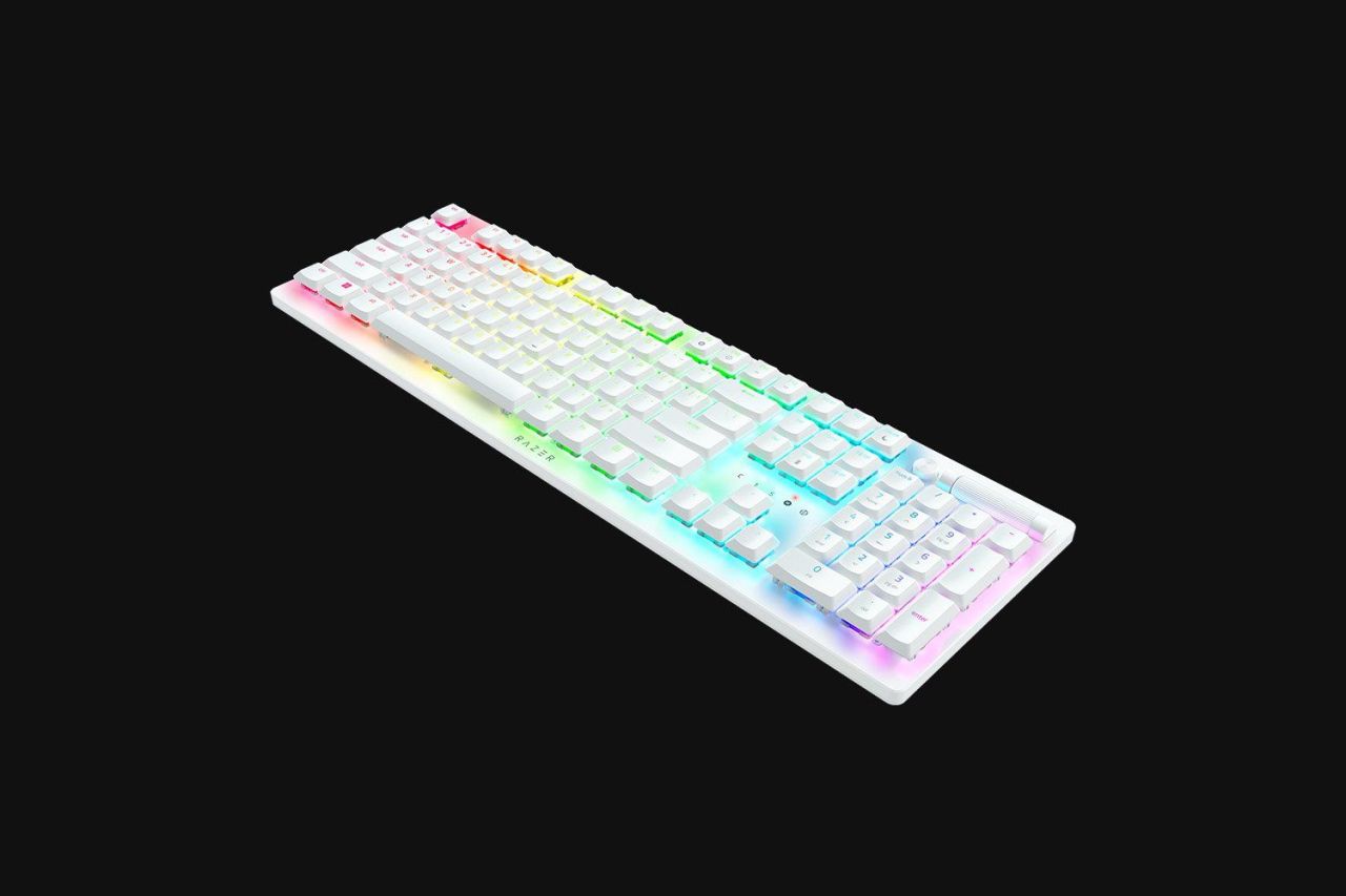 Razer DeathStalker V2 Pro Clicky Optical Purple Switch Keyboard White US Razer DeathStalker V2 Pro Clicky Optical Purple Switch Keyboard White US
