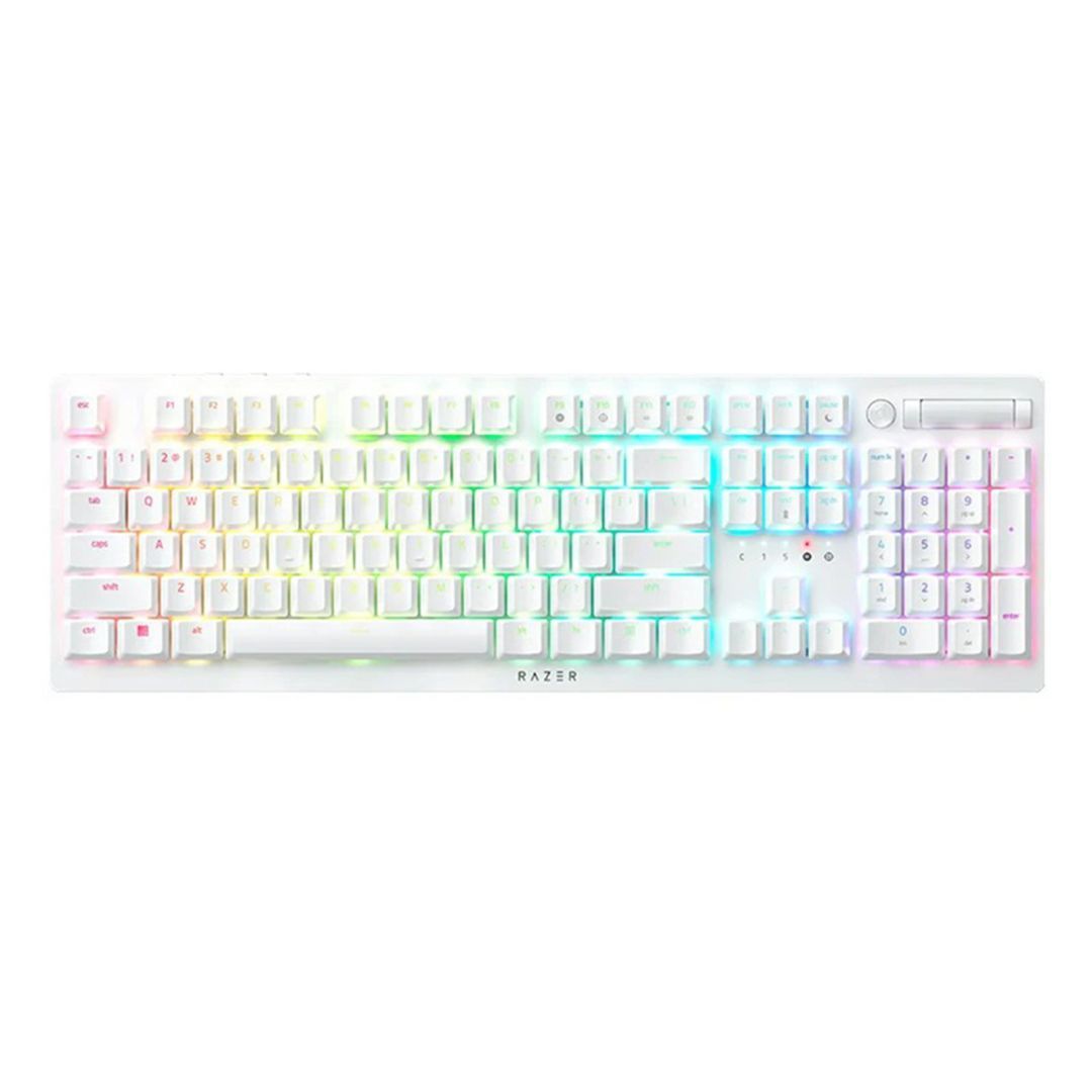 Razer DeathStalker V2 Pro Clicky Optical Purple Switch Keyboard White US Razer DeathStalker V2 Pro Clicky Optical Purple Switch Keyboard White US