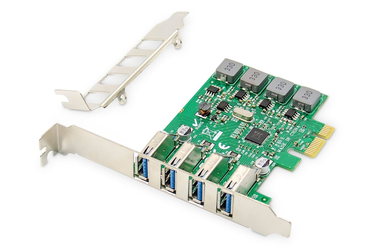 Digitus 4-Port USB 3.0 PCI Express Add-On Card Digitus 4-Port USB 3.0 PCI Express Add-On Card
