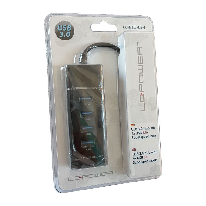 LC Power LC-HUB-U3-4 USB hub Black LC Power LC-HUB-U3-4 USB hub Black