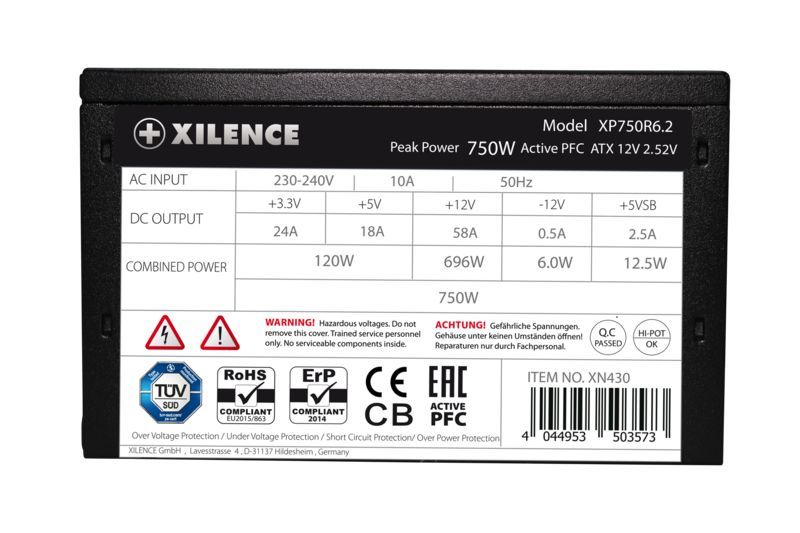Xilence 750W 80+ Performance C+ Series Xilence 750W 80+ Performance C+ Series