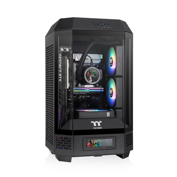 Thermaltake The Tower 250 Mini Tower Chassis Tempered Glass Black Thermaltake The Tower 250 Mini Tower Chassis Tempered Glass Black