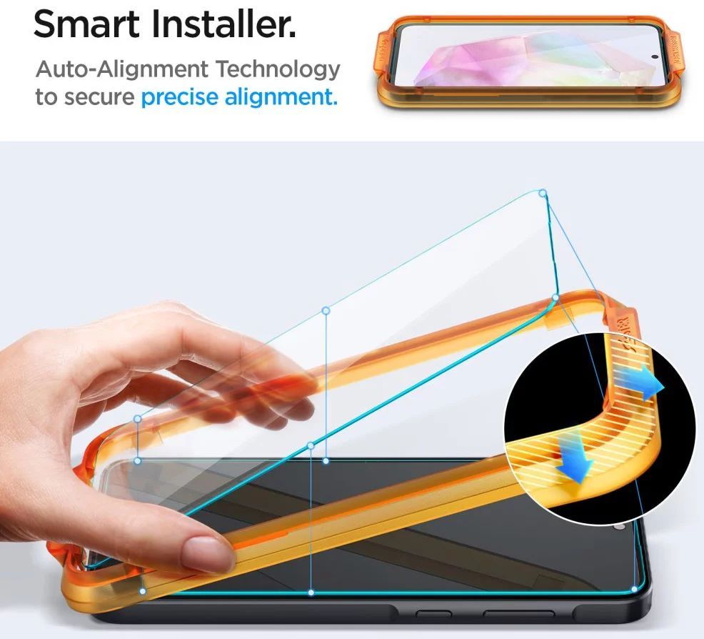 Spigen Glass tR AlignMaster Samsung Galaxy A35 2 Pack Spigen Glass tR AlignMaster Samsung Galaxy A35 2 Pack