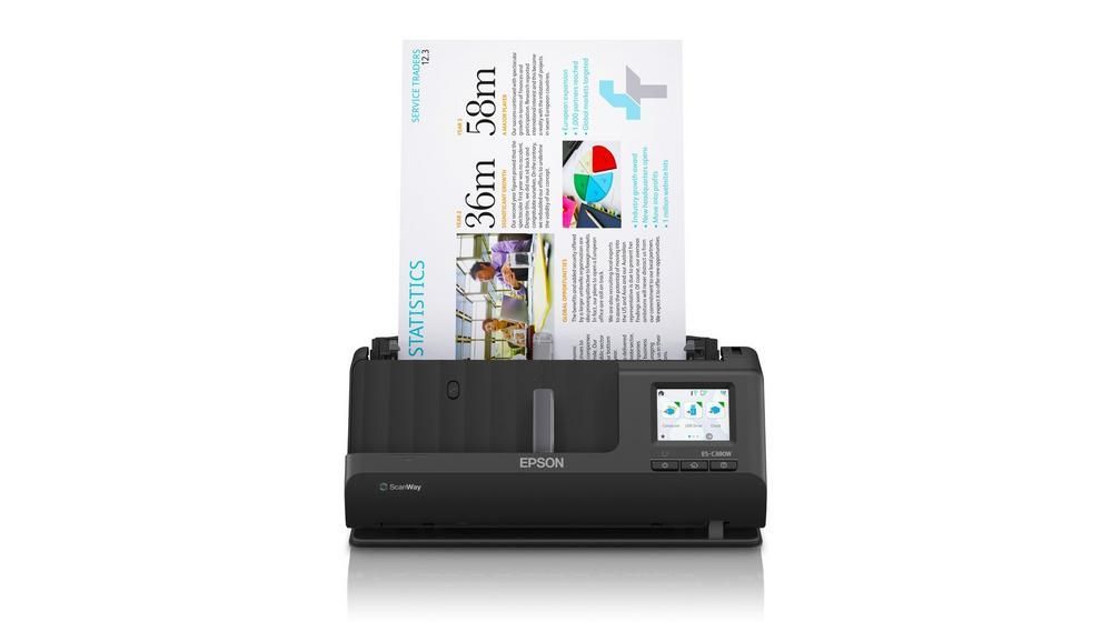 Epson WorkForce ES-C380W Lapáthúzós Szkenner Black Epson WorkForce ES-C380W Lapáthúzós Szkenner Black