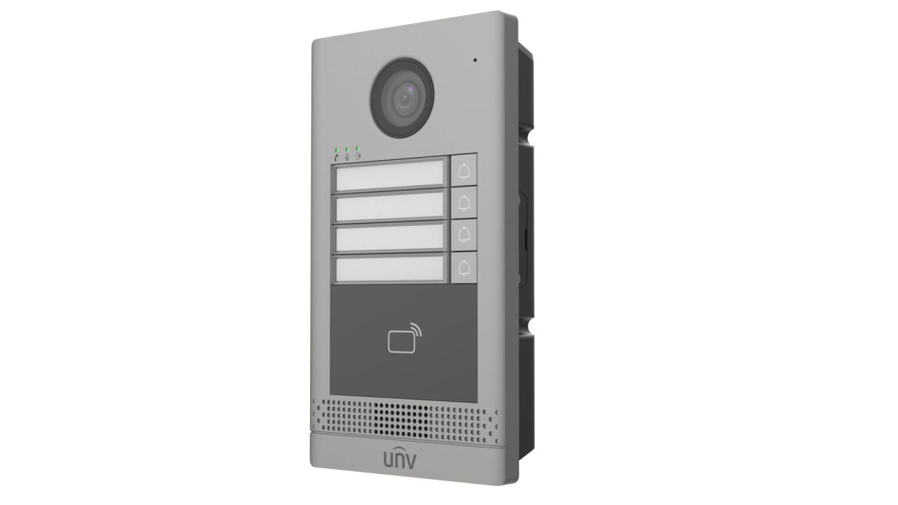 Uniview OEU-202S-HMK4 4 lakásos kültéri egység fém előlappal Uniview OEU-202S-HMK4 4 lakásos kültéri egység fém előlappal