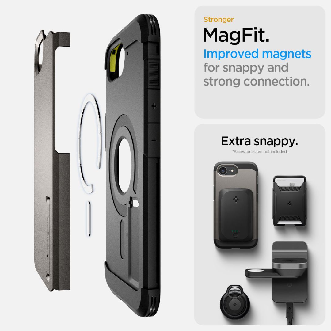 Spigen Tough Armor MagSafe iPhone 16e Black